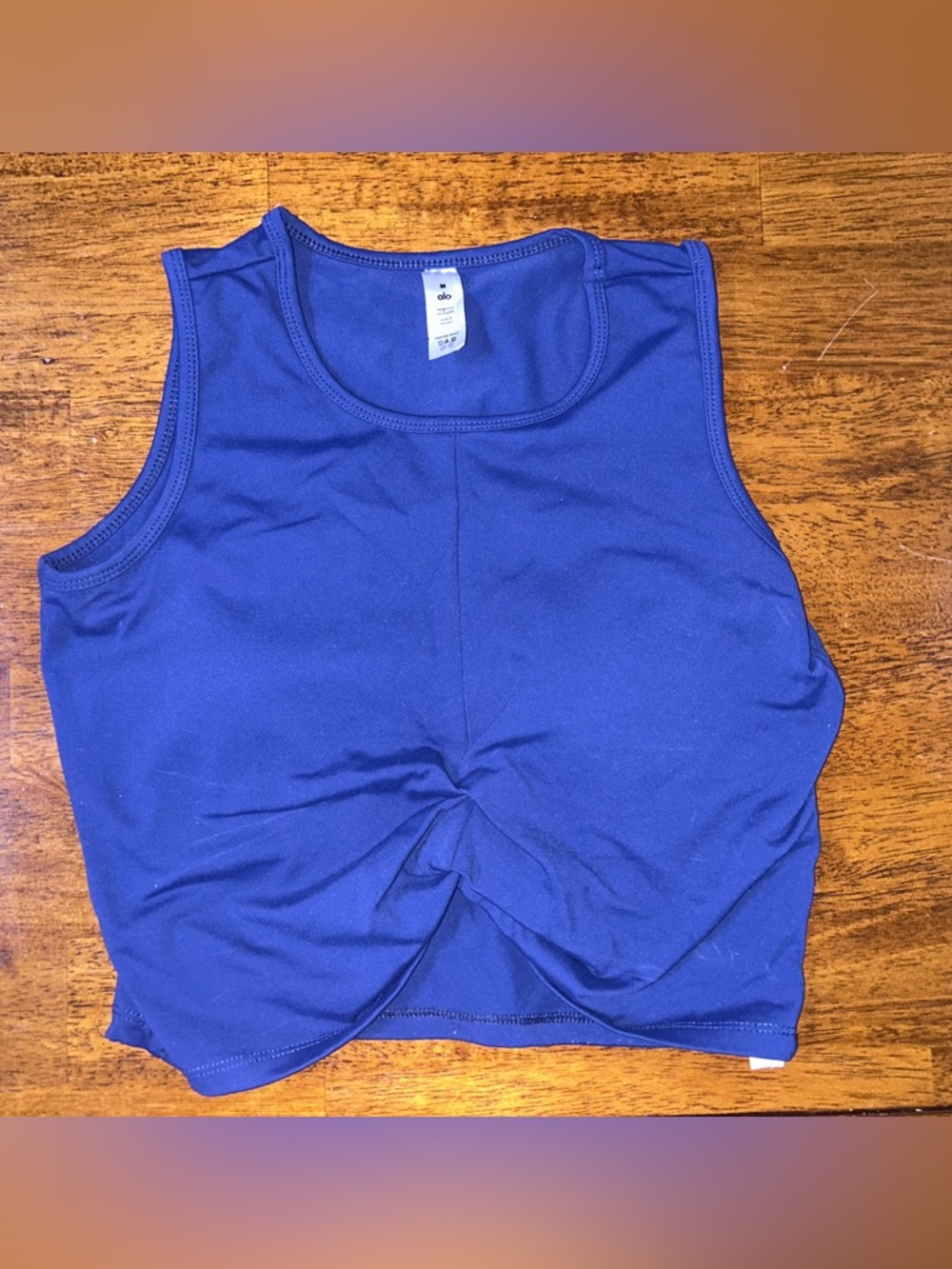 Alo Yoga Cover Tank Royal Blue Size M